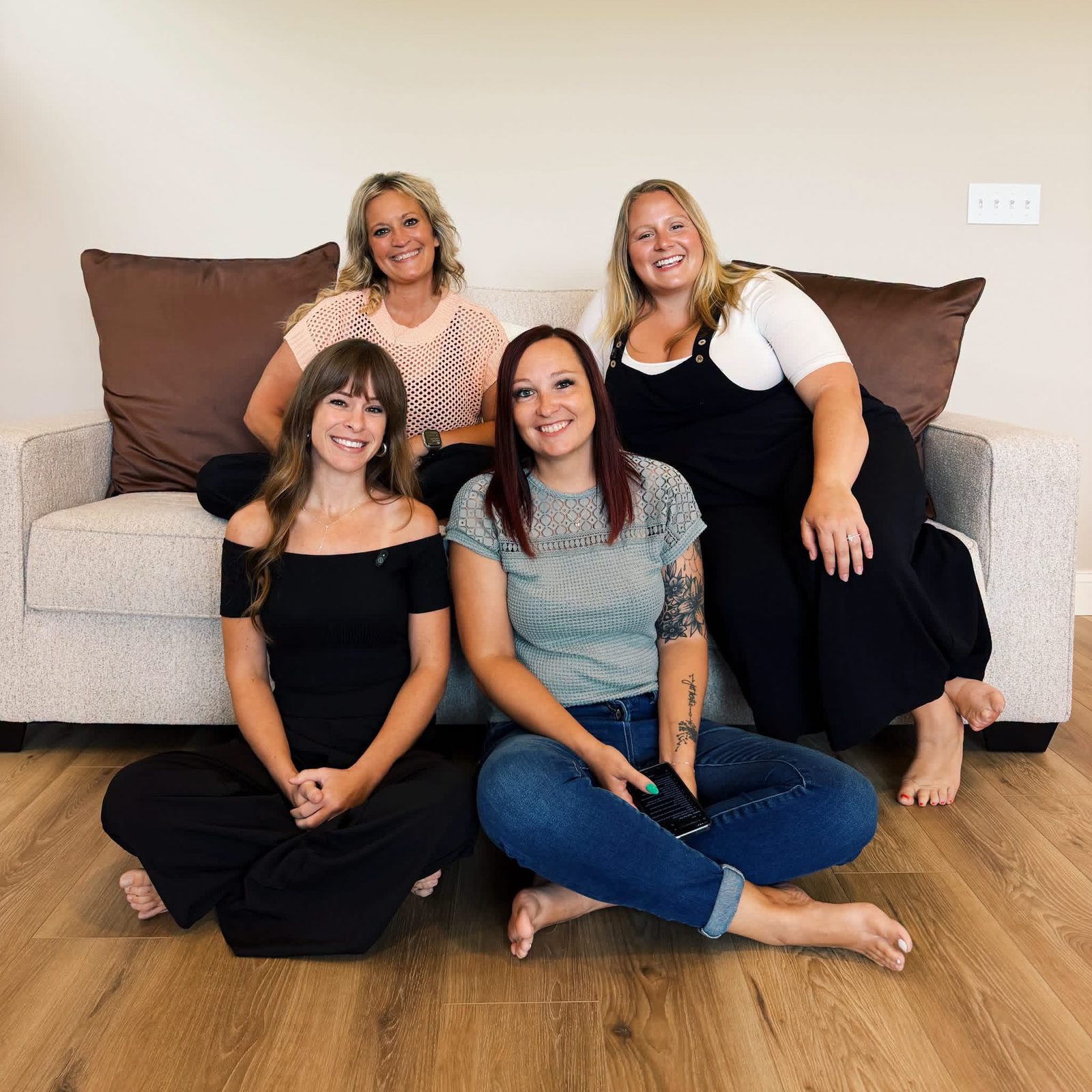 The Rose Gold Realty team: Lindsey Foster, Kaylee Blacklidge, Lynn Anderson and Jordin Youst
